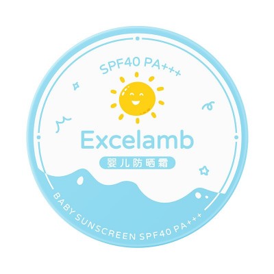 Excelamb婴儿防晒霜SPF40+防紫外线防水防汗物理专用隔离防护气垫图5