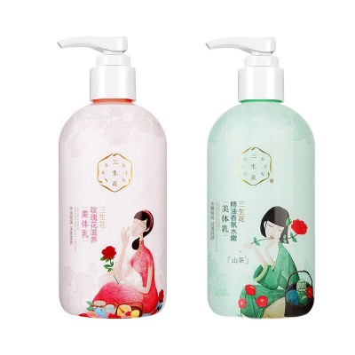 三生花精油香氛滋润美体乳补水保湿身体乳提亮肤色滋润身体乳批发图5