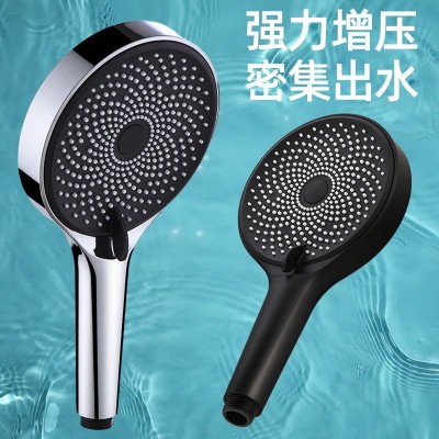 家用通用增压花洒喷头 浴室手持式硅胶蓬头大孔热水器软管套装图2