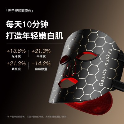 美容仪家用光子嫩肤仪红蓝光硅胶面罩跨境外贸2024新款跨境新款图2