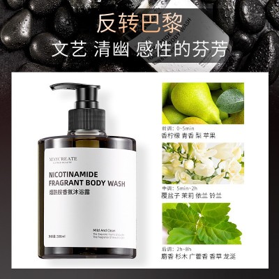 健美创研 烟酰胺香氛沐浴露500ml沐浴乳持久留香保湿补水抖音同款图5